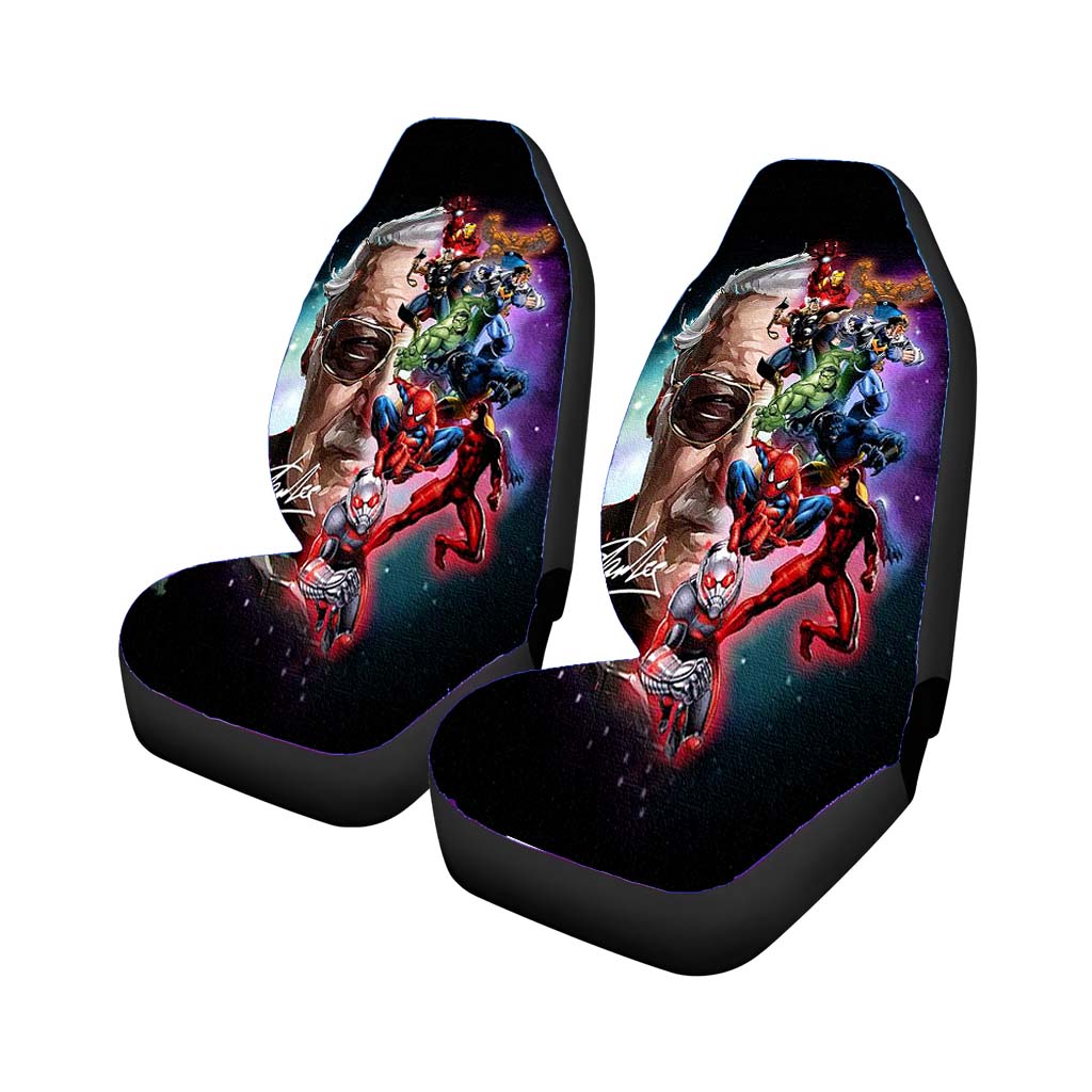 Stan Lee And The Marvel Painting Character car Seat Covers