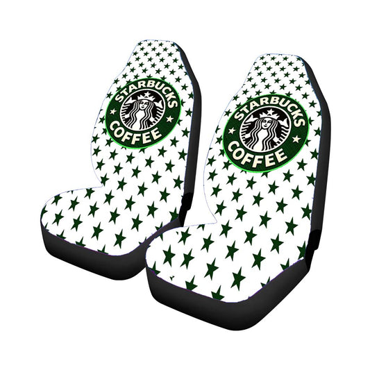Starbucks Coffee Green Star Pattern Car Seat Covers