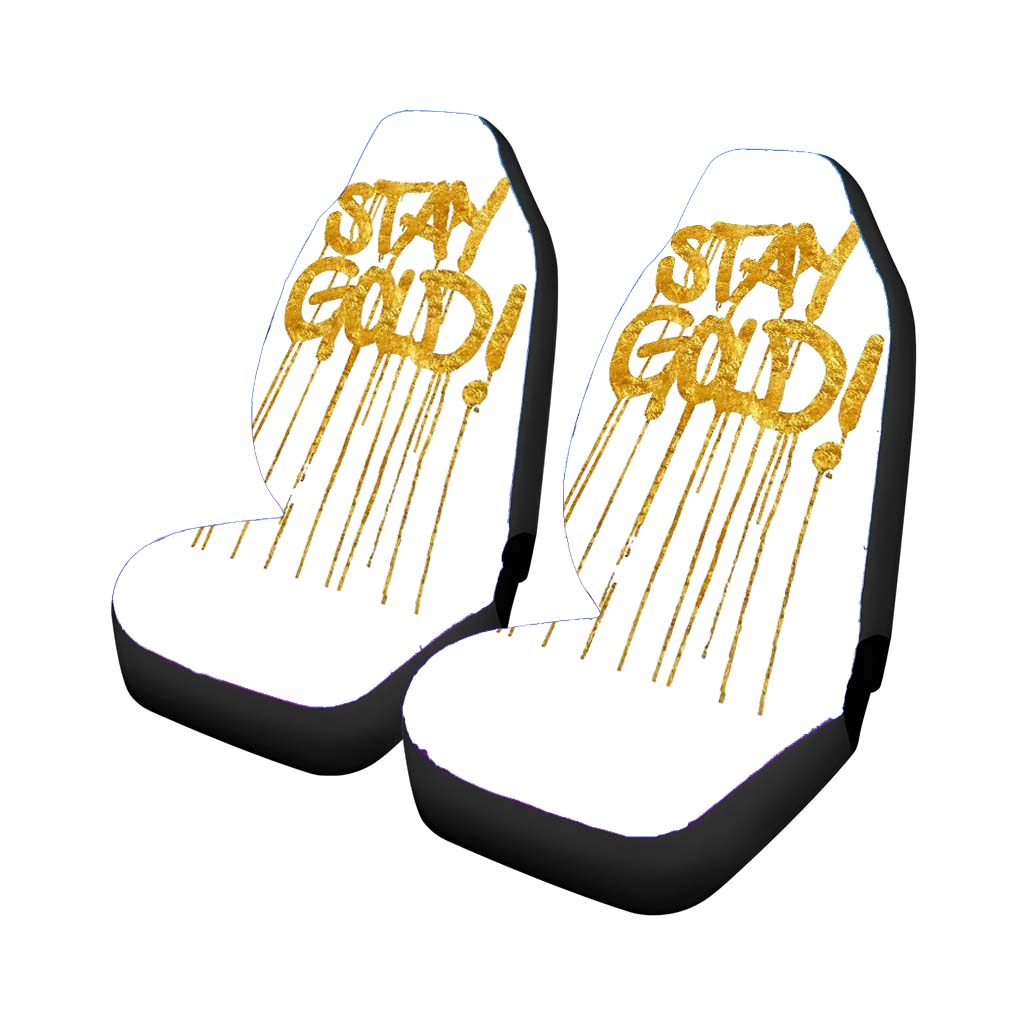 Stay Gold Dorado Glitter Pattern car Seat Covers