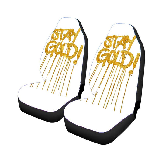 Stay Gold Dorado Glitter Pattern Car Seat Covers