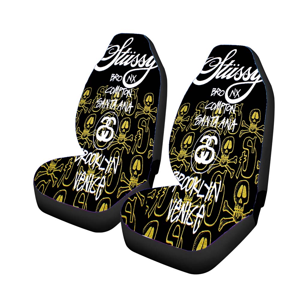 Stussy Skulls Pattern car Seat Covers