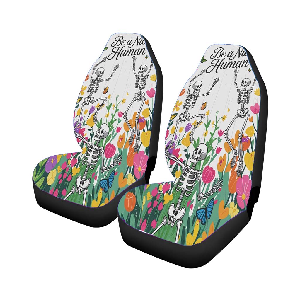 Summer Floral Skeletons car Seat Covers