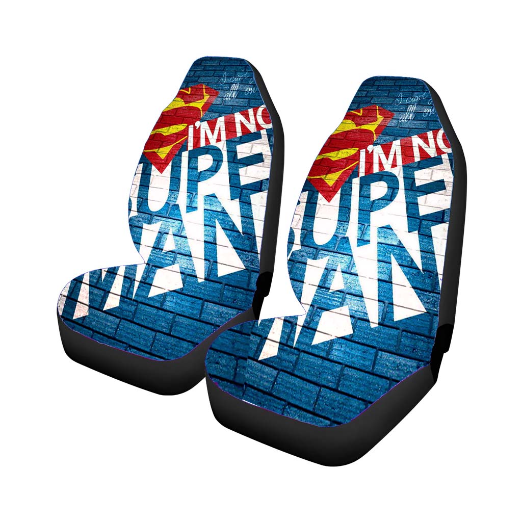 Superman In The Wall car Seat Covers
