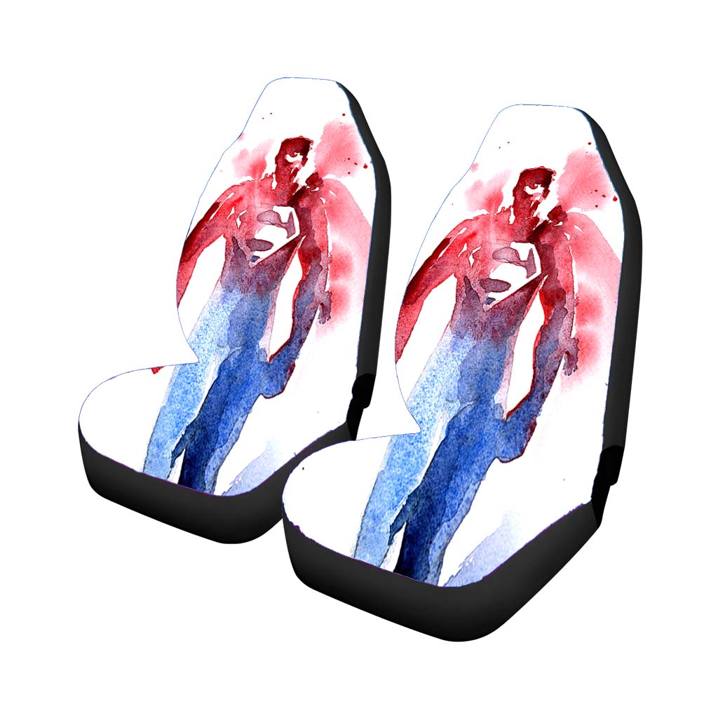 Superman Watercolor Painting car Seat Covers