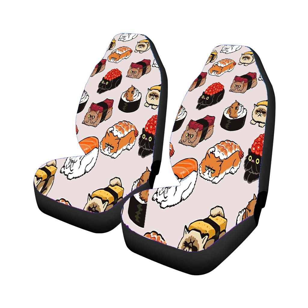 Sushi Persian Cat Cute Pattern car Seat Covers