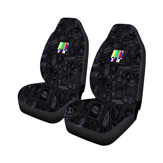 Test Pattern Logo Quotes Car Seat Covers