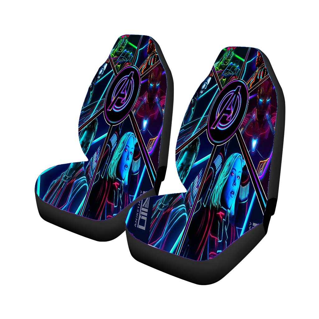 The Avengers Neon Artwork car Seat Covers