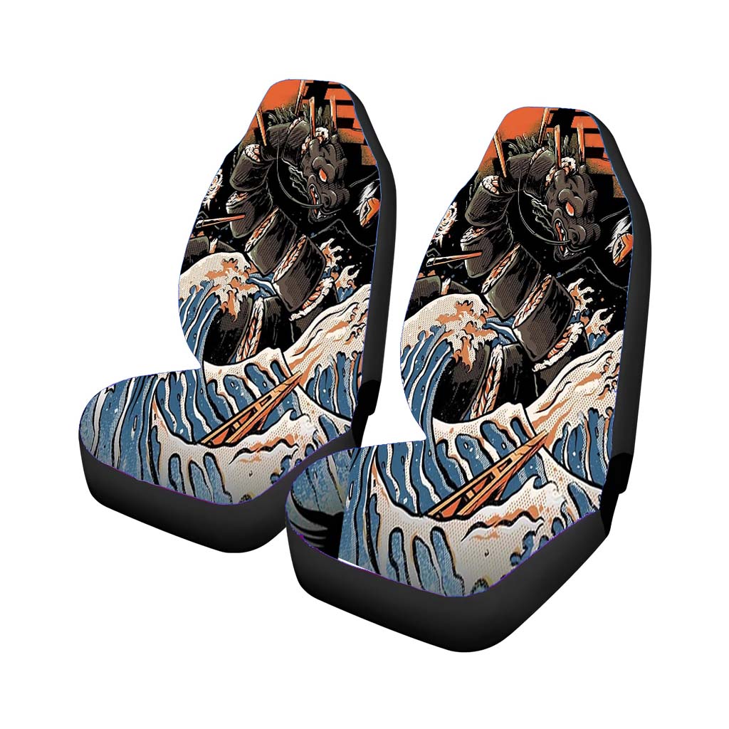 The Black Sushi Dragon car Seat Covers