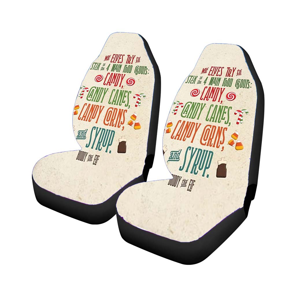The Four Main Food Groups - Elf car Seat Covers
