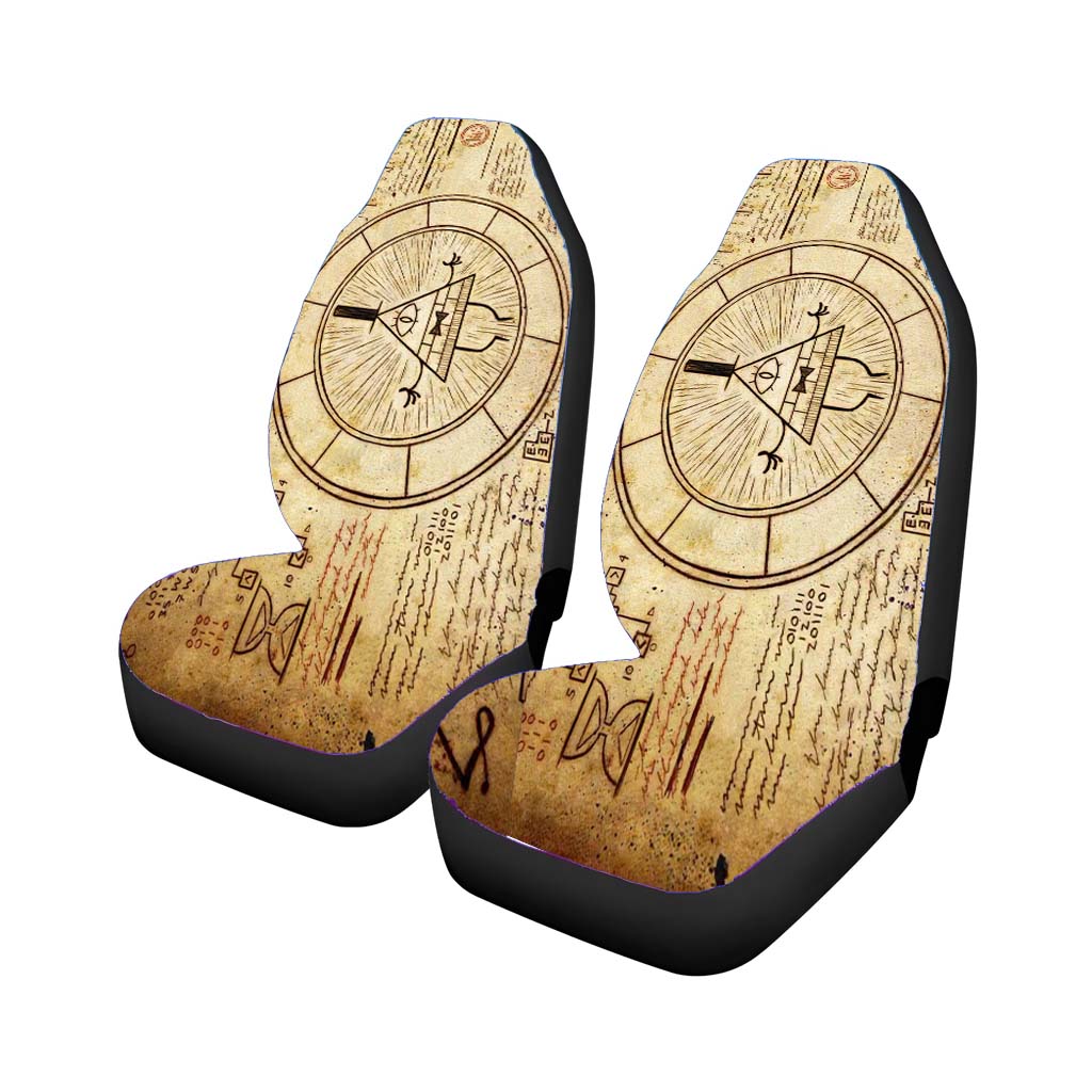 The Gravity Falls Intrigue Triangle car Seat Covers