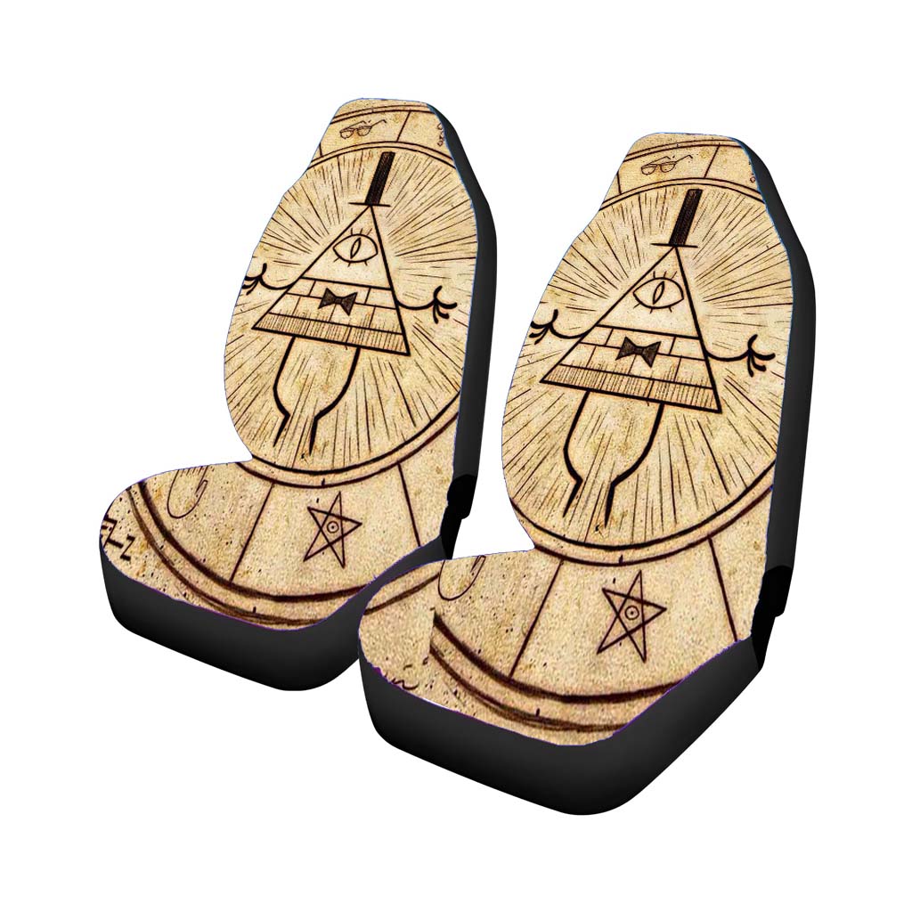 The Gravity Falls Intrigue Triangle Eye Wallp car Seat Covers