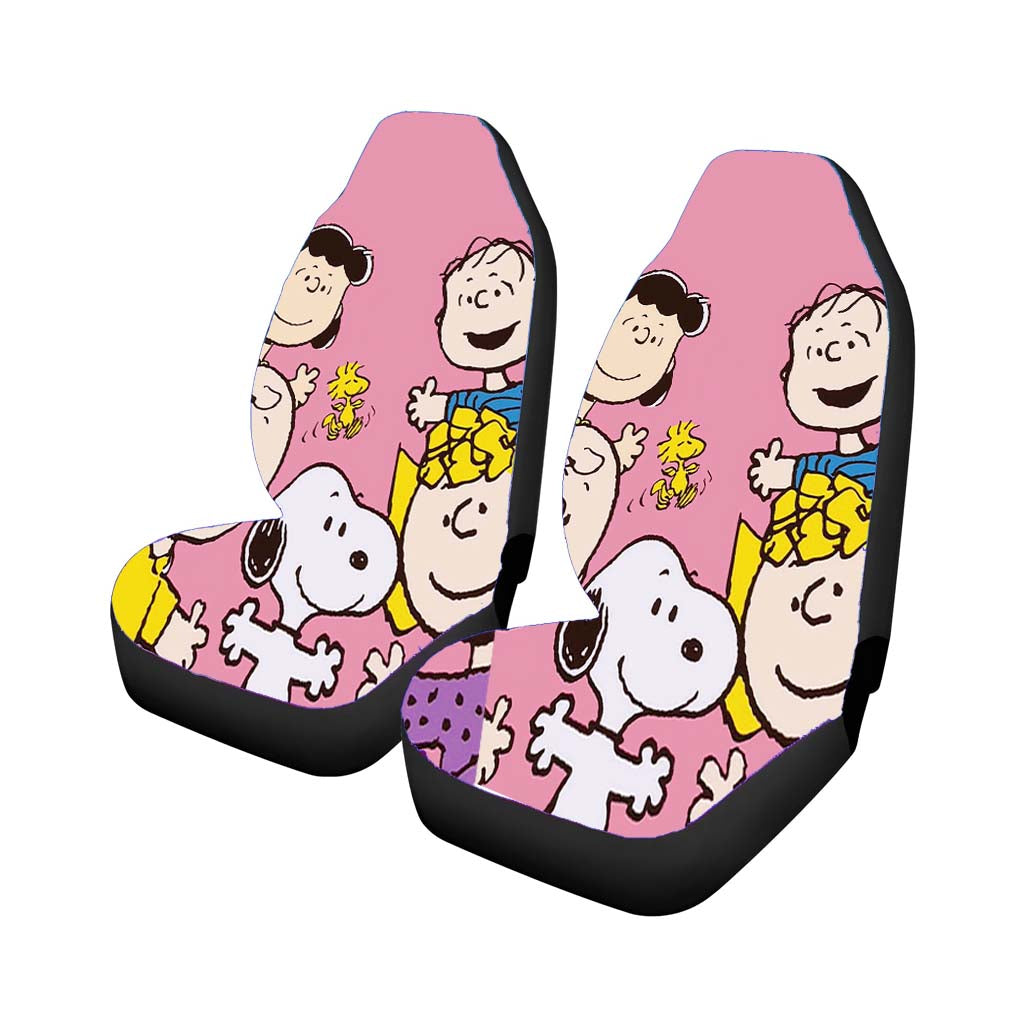 The Peanuts Charlie Brown And Snoopy Cartoon car Seat Covers