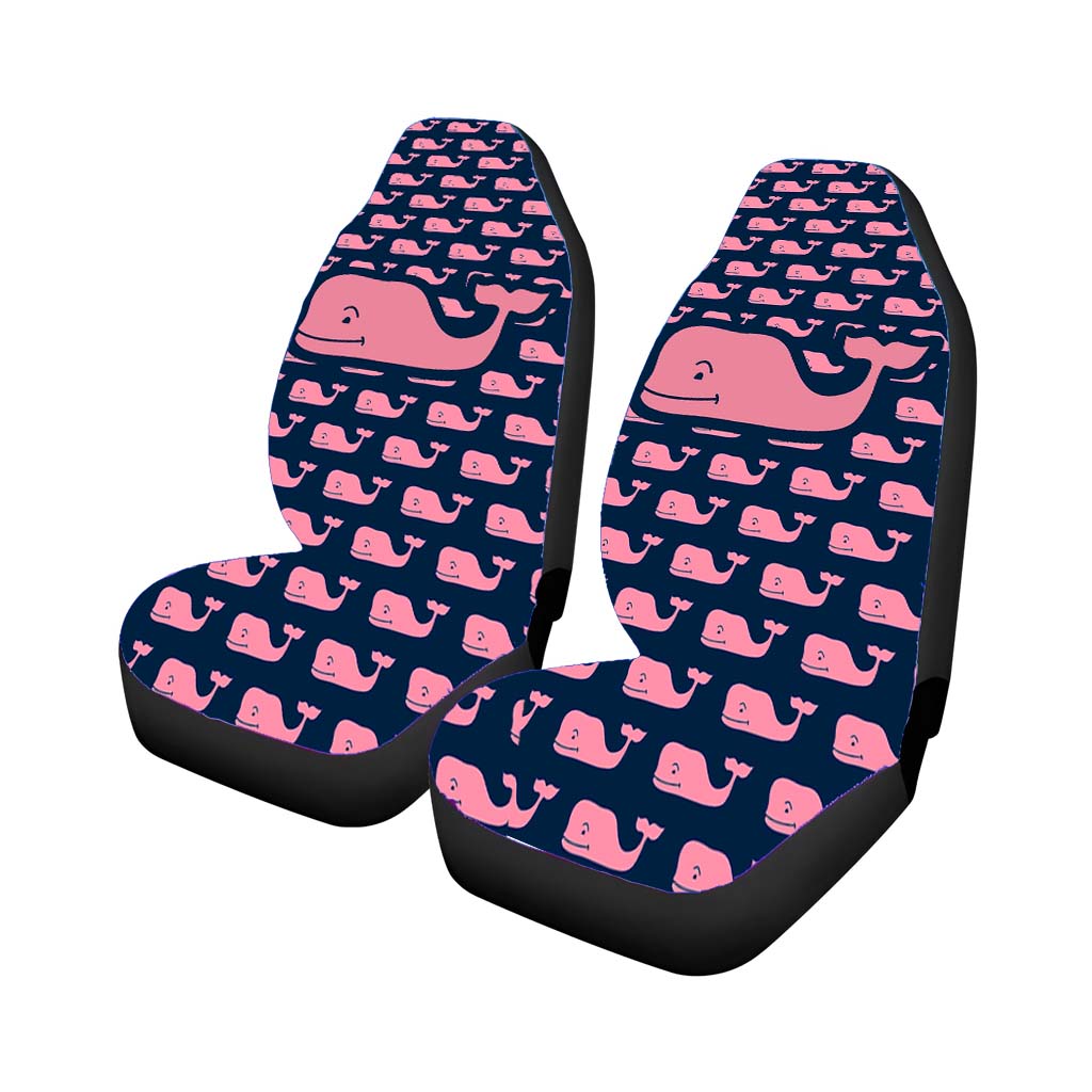 The Pope Vines Whale Pattern Navy car Seat Covers