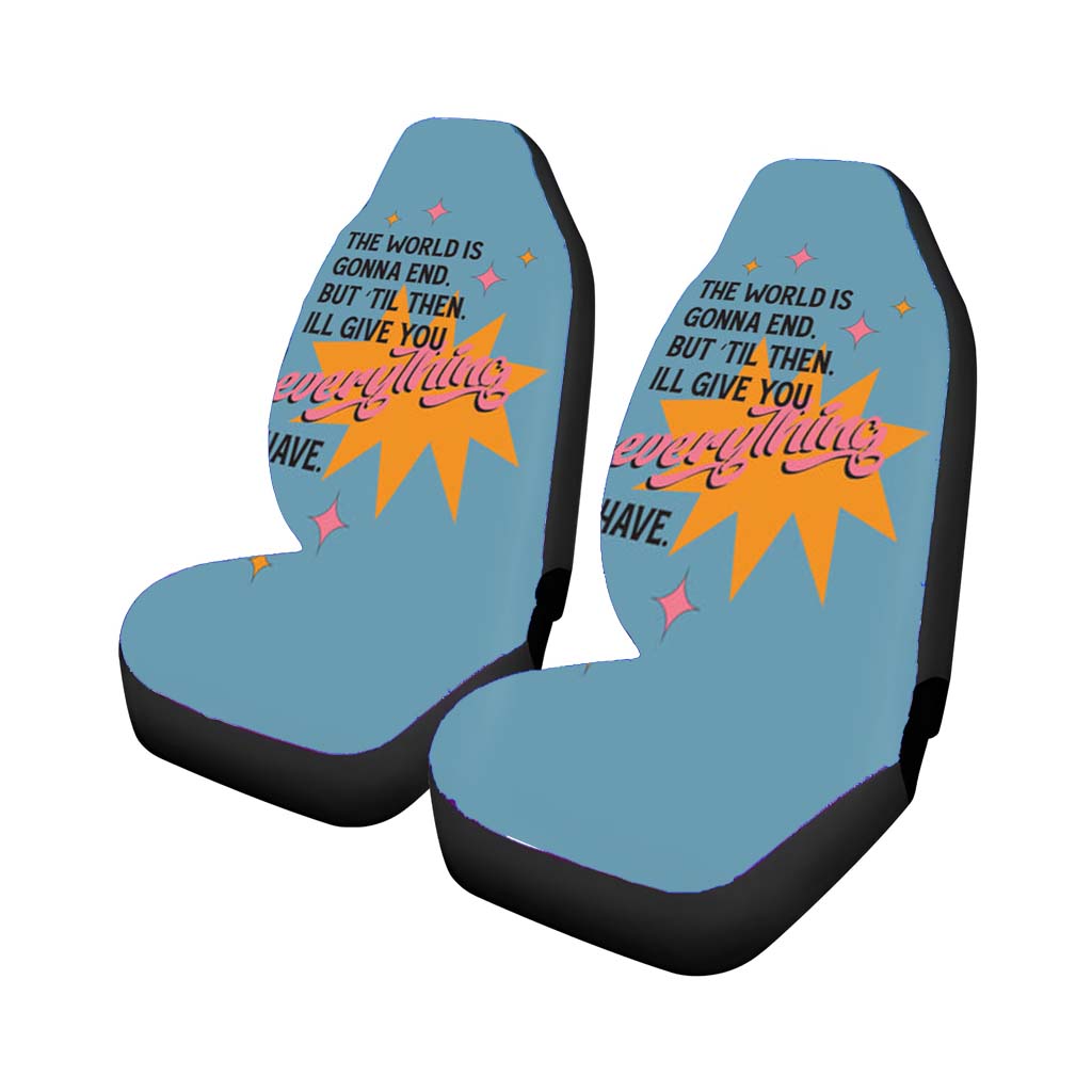 The World Is Gonna End - Fender car Seat Covers