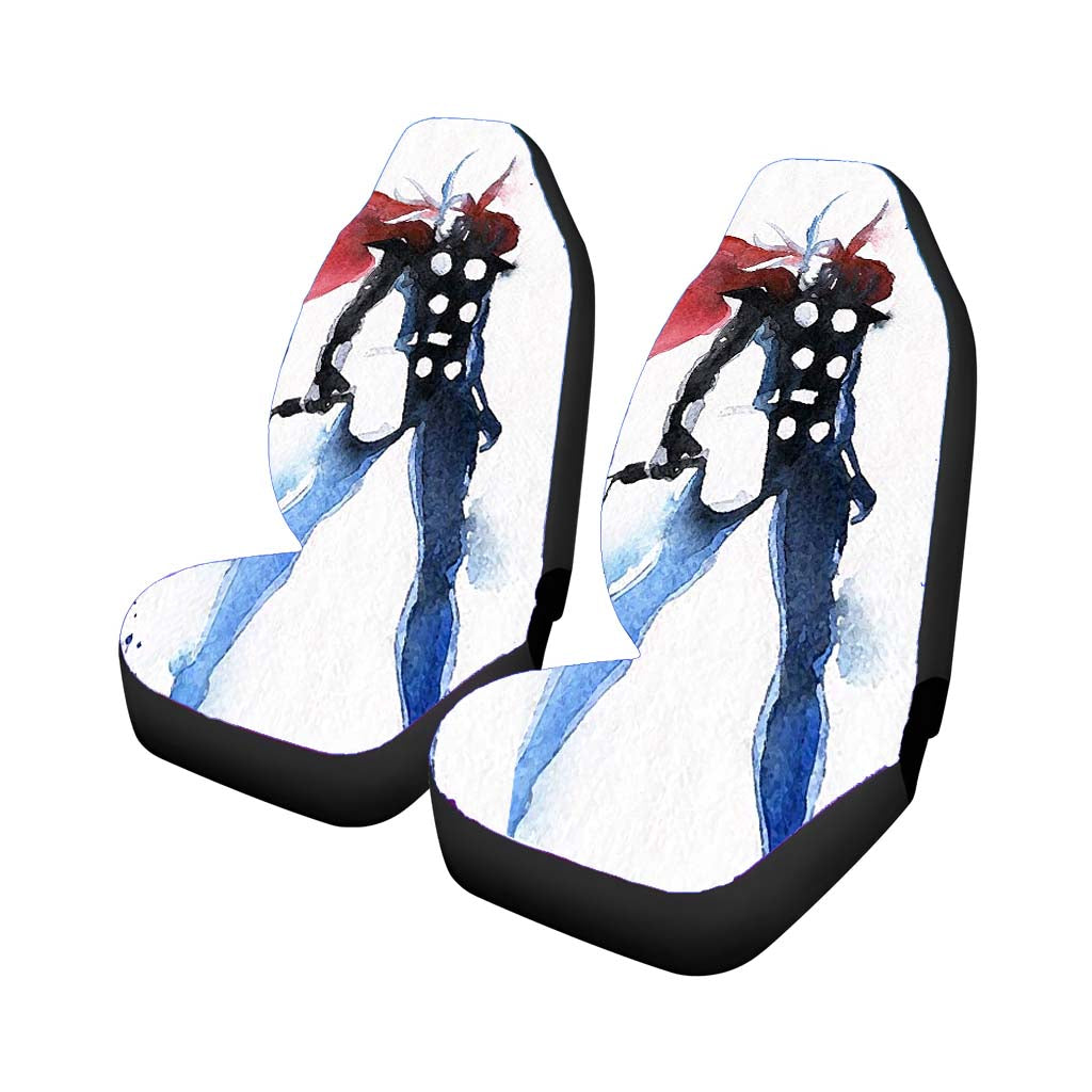 Thor Lightning Watercolor Paint car Seat Covers