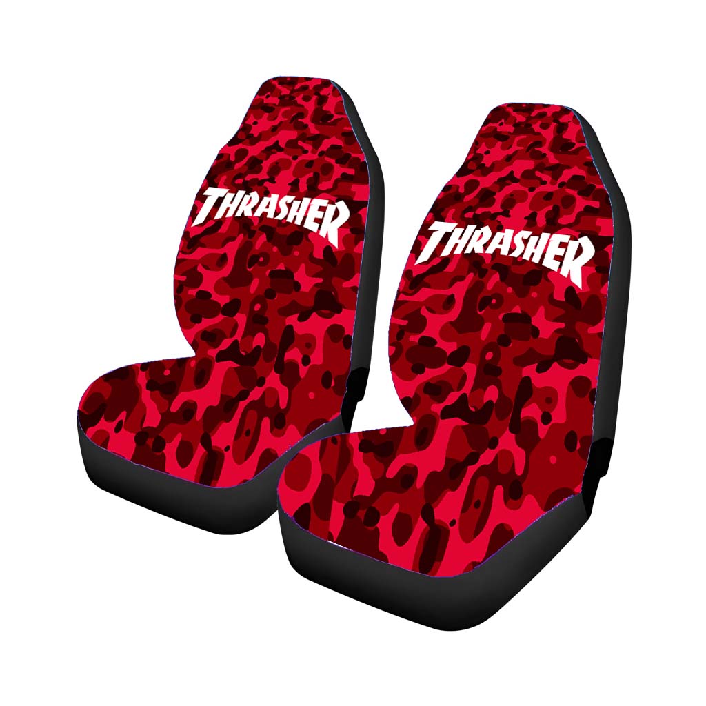 Thrasher Bape Camouflage Red car Seat Covers