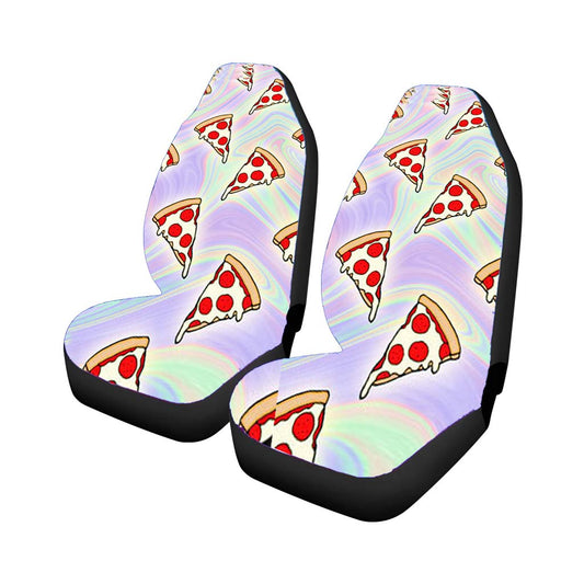 Tie Dye Pizza Slices Car Seat Covers