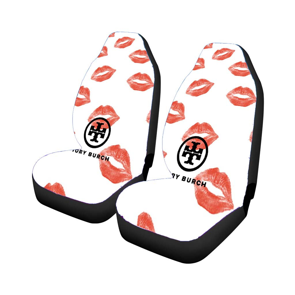 Tory Burch Big Kiss Red Lips car Seat Covers