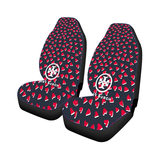 Tory Burch Valentine Days Heart Pattern Wallpaper Car Seat Covers Universal Fit