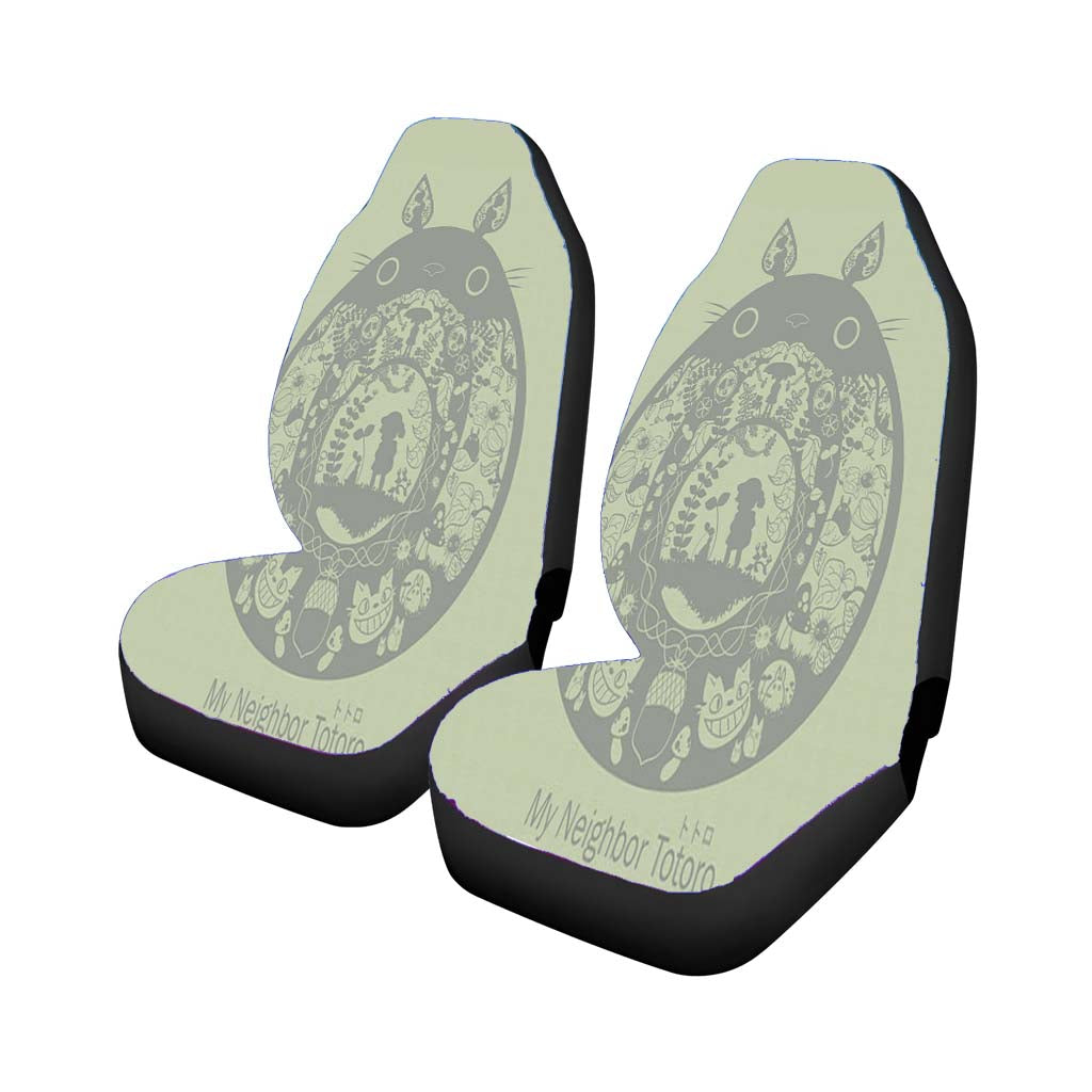 Totoro Pattern Arts car Seat Covers