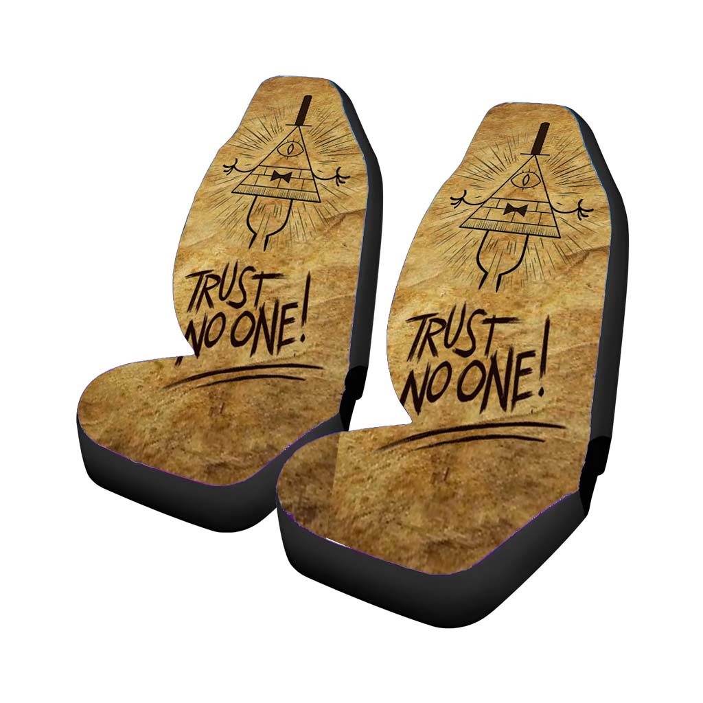Trust No One Bill Cipher Wheel Gravity Falls car Seat Covers