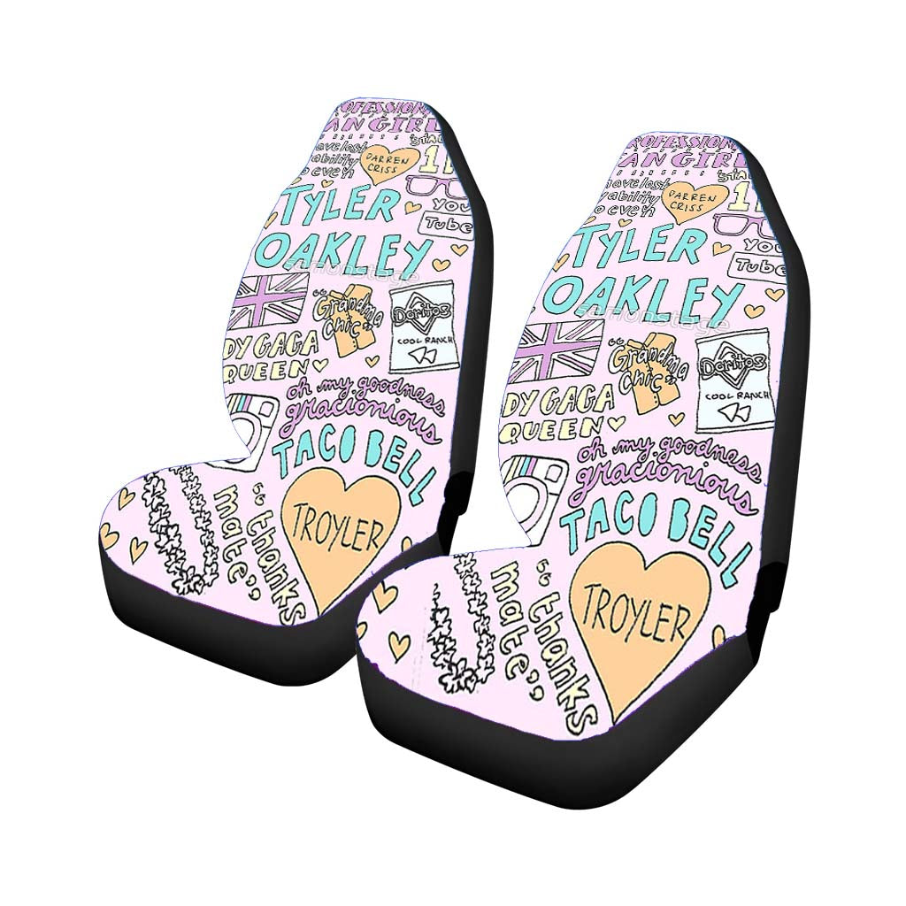 Tyler Oakley Collage Art Case car Seat Covers