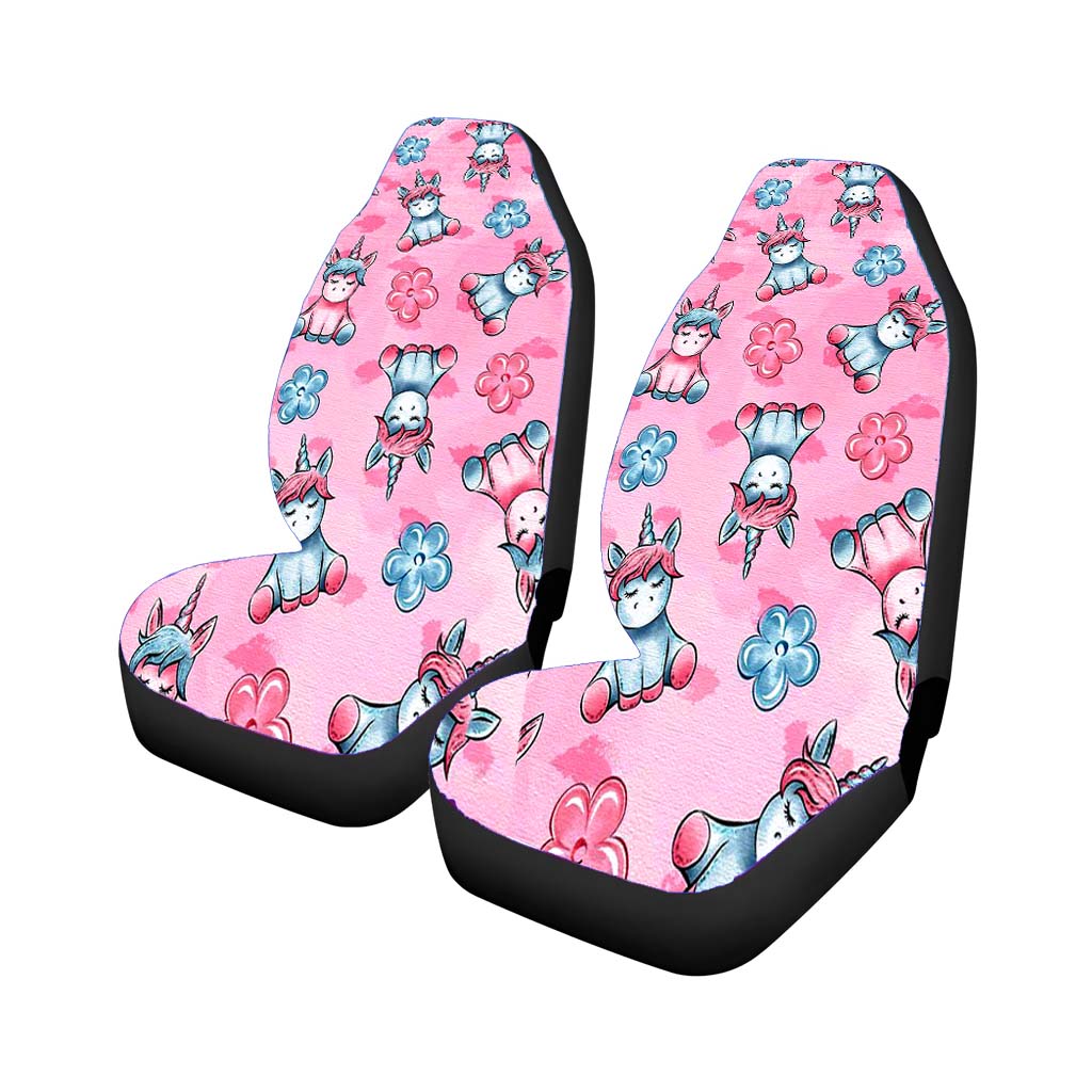Unicorn And Flower Art car Seat Covers