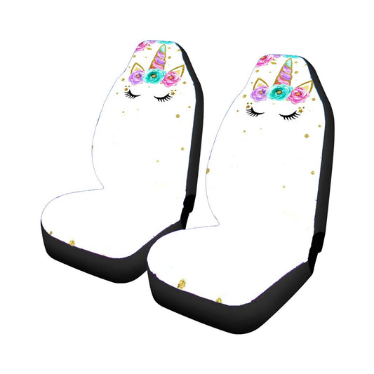 Unicorn Art Birthday Car Seat Covers Universal Fit