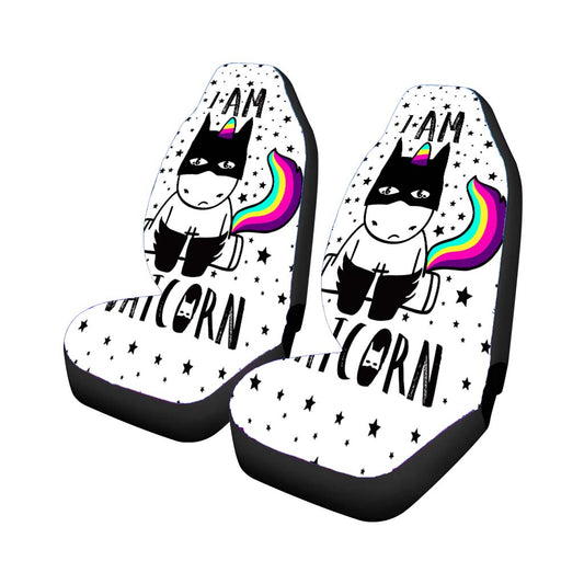 Unicorn Cute A Batcorn Car Seat Covers Universal Fit