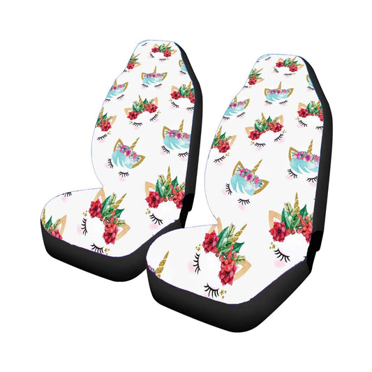 Unicorn Face Pattern Car Seat Covers