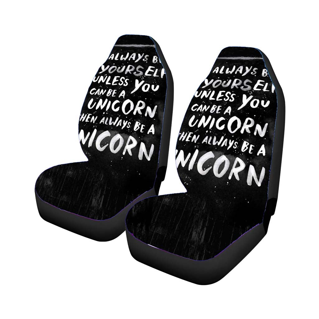 Unicorn Quote car Seat Covers