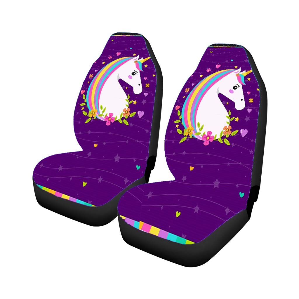 Unicorn Rainbow 2 car Seat Covers