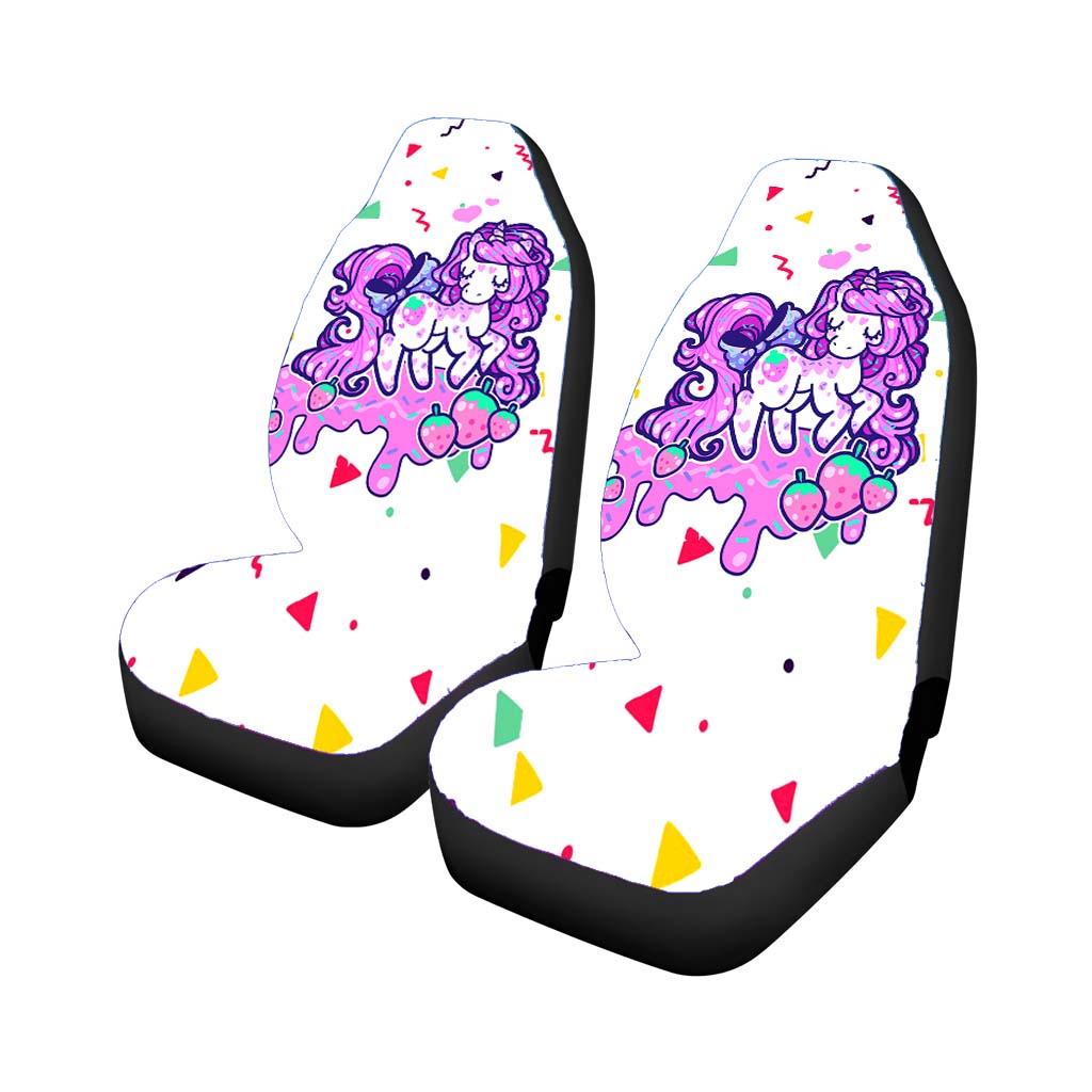Unicorn Strawberry car Seat Covers