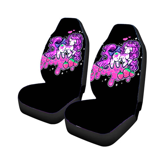 Unicorn Strawberry Purple Car Seat Covers Universal Fit