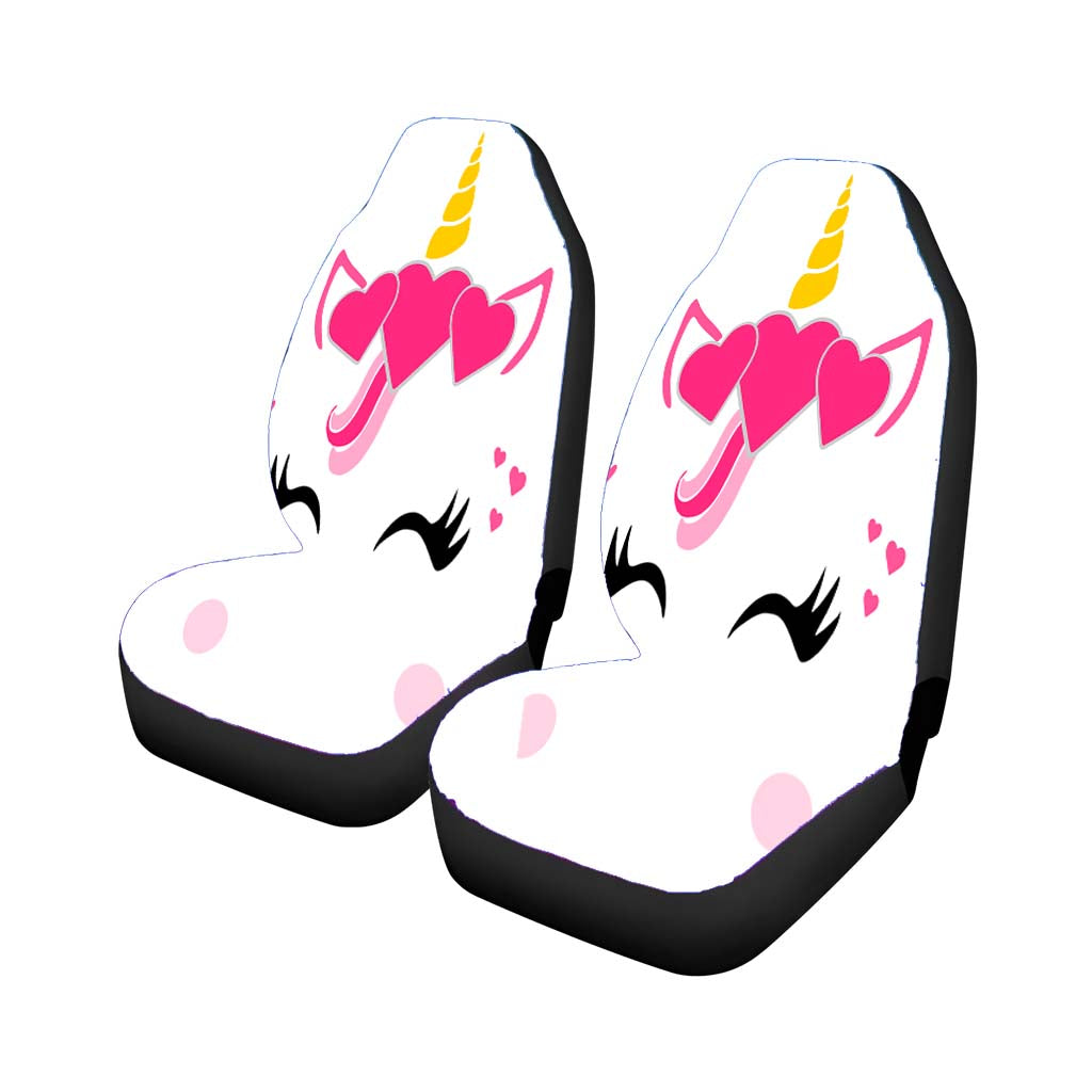 Unicorn Valentine Clip Art car Seat Covers