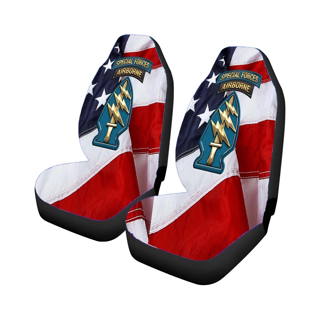 Us Army Special Forces Green Berets American Flag car Seat Covers