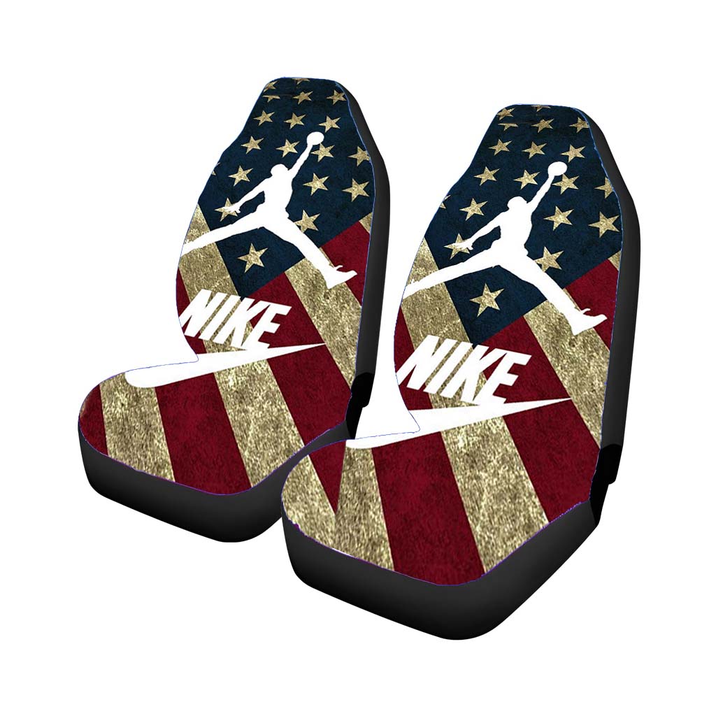 Us Flag Nike Jordan car Seat Covers