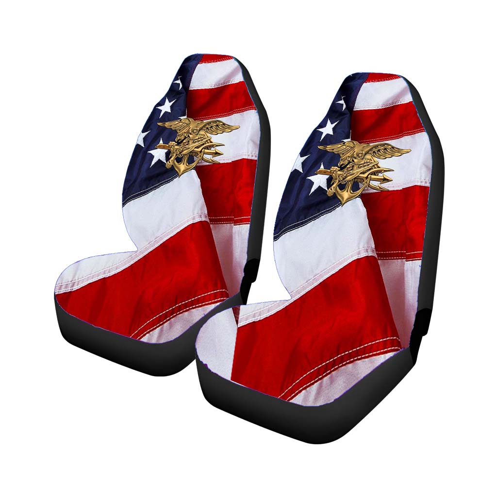 Us Navy Seals Trident American Flag car Seat Covers