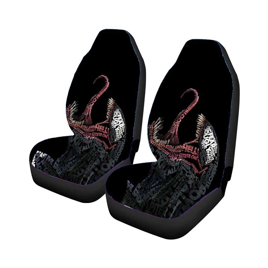 Venom Quotes Typhography car Seat Covers
