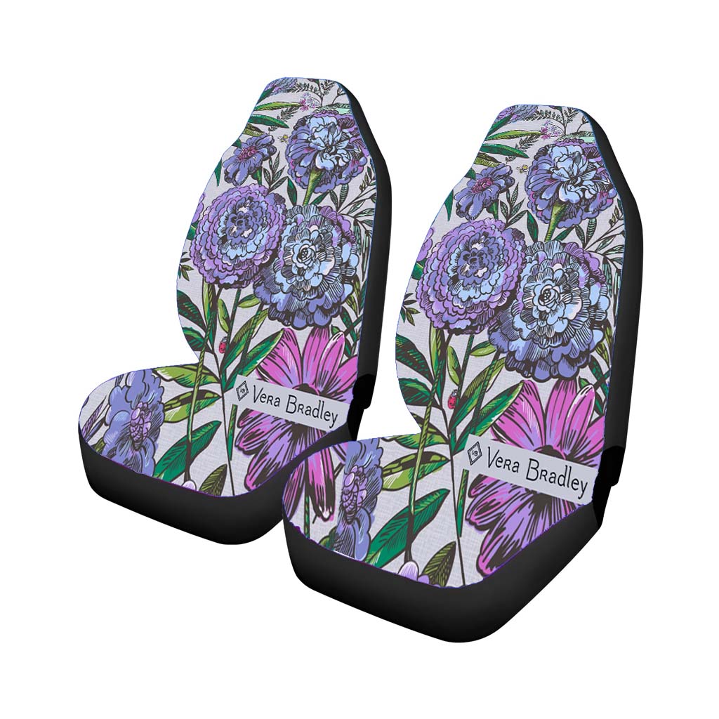 Vera Bradley New Pattern Lavender Meadow car Seat Covers
