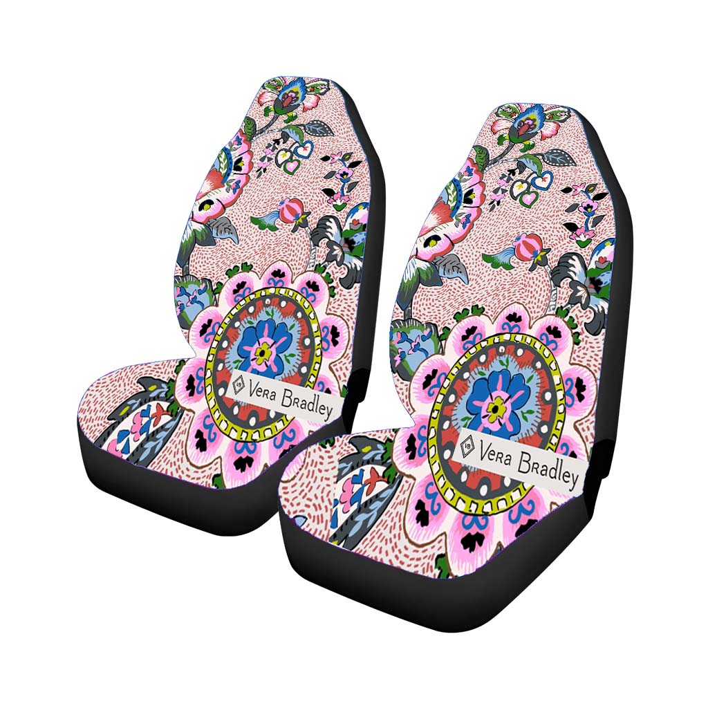 Vera Bradley New Pattern Stitched Flowers car Seat Covers