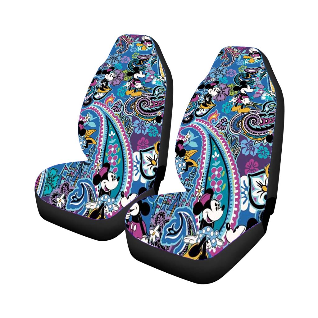 Vera Bradley Paisley Mickey And Minnie Mouse car Seat Covers