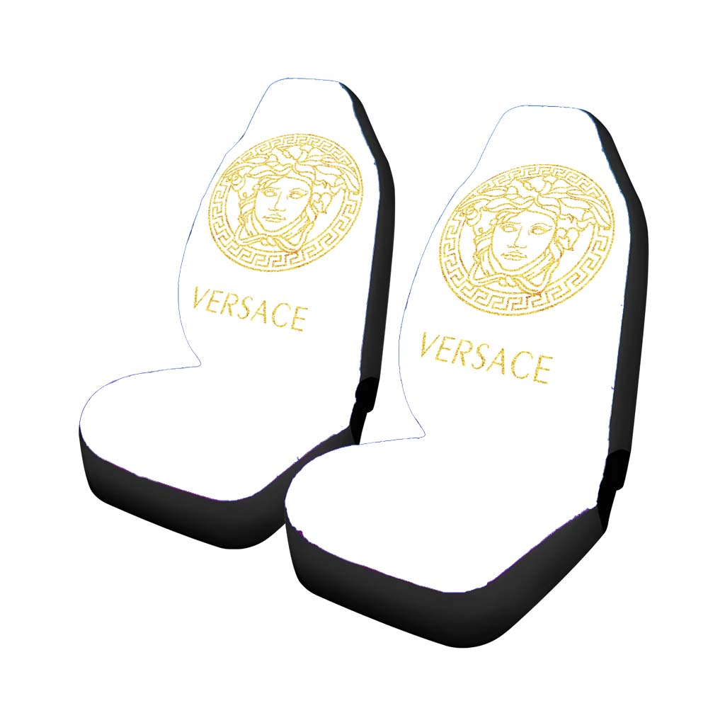Versace White Gold Car Seat Covers