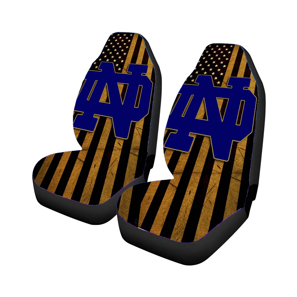 Vertical Notre Dame Fighting Irish Wallpapers car Seat Covers