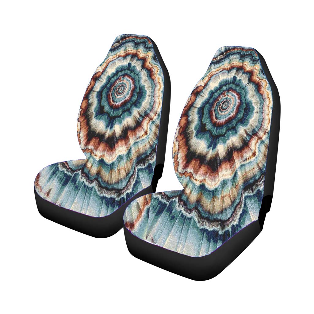 Vibrant Tie Dye Mandala car Seat Covers