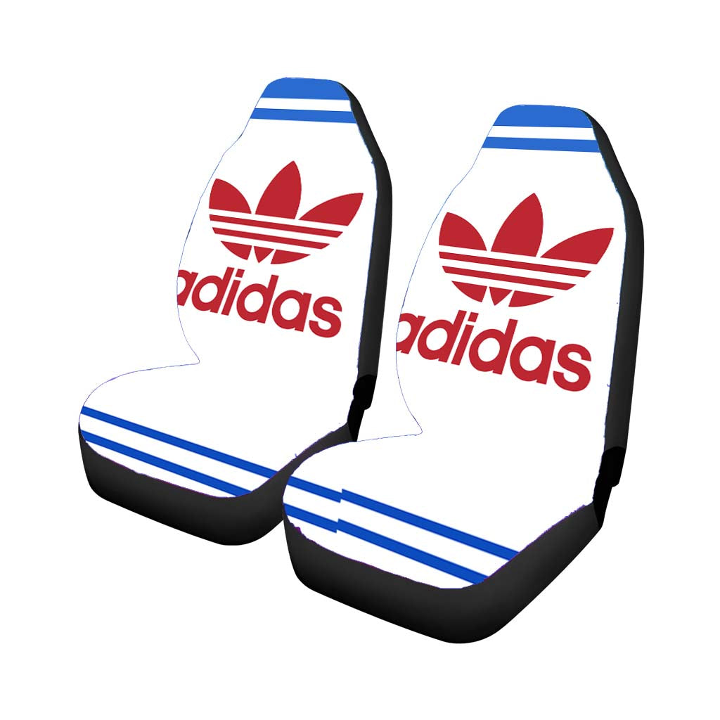 Vintage Adidas White car Seat Covers