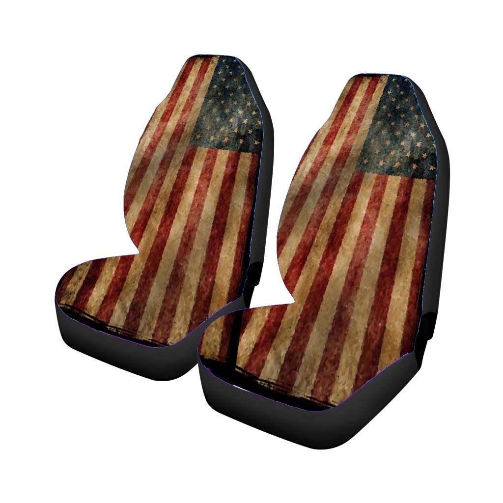 Vintage American Flag car Seat Covers