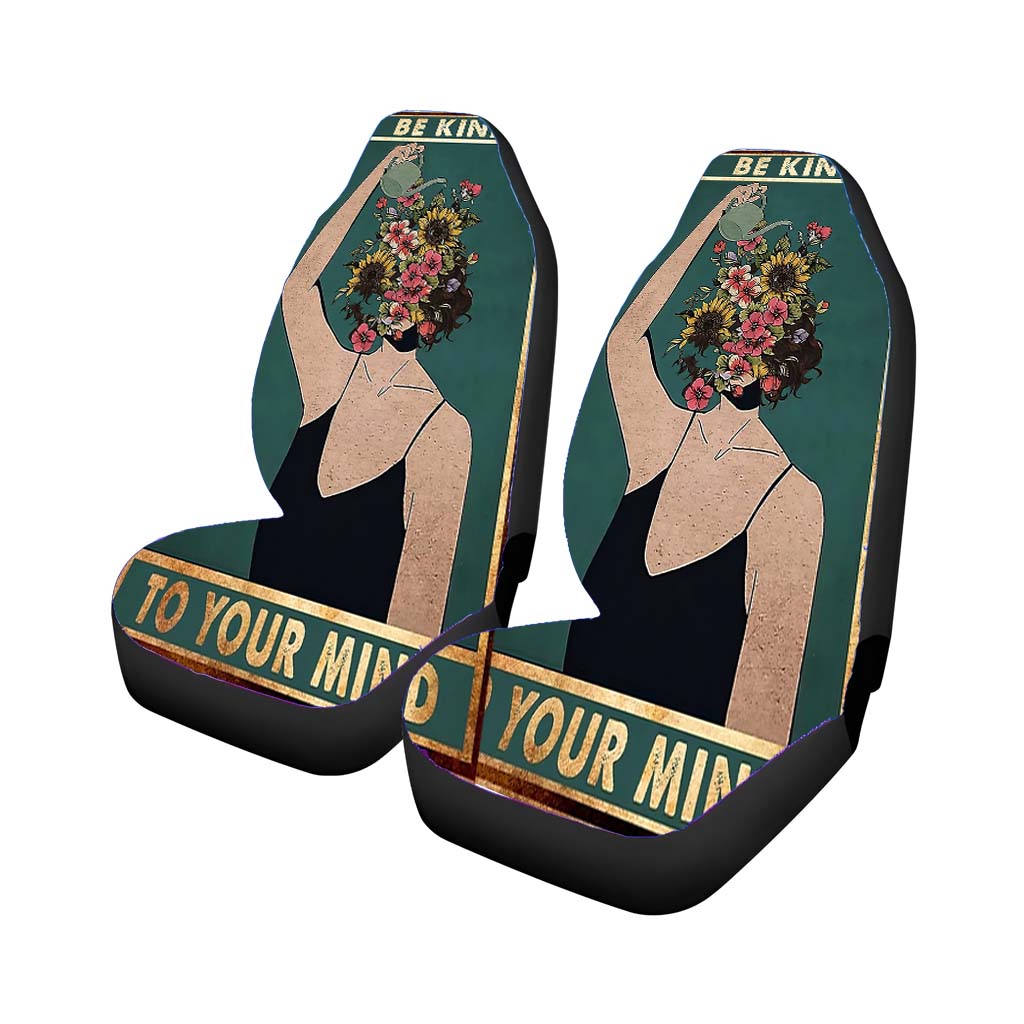 Vintage Be Kind To Your Mind car Seat Covers