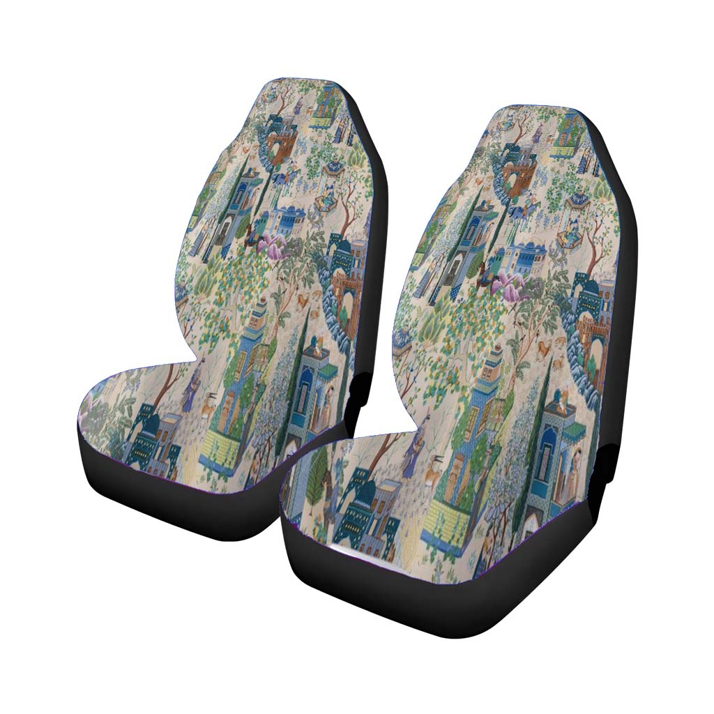 Vintage French Toile De Jouy car Seat Covers