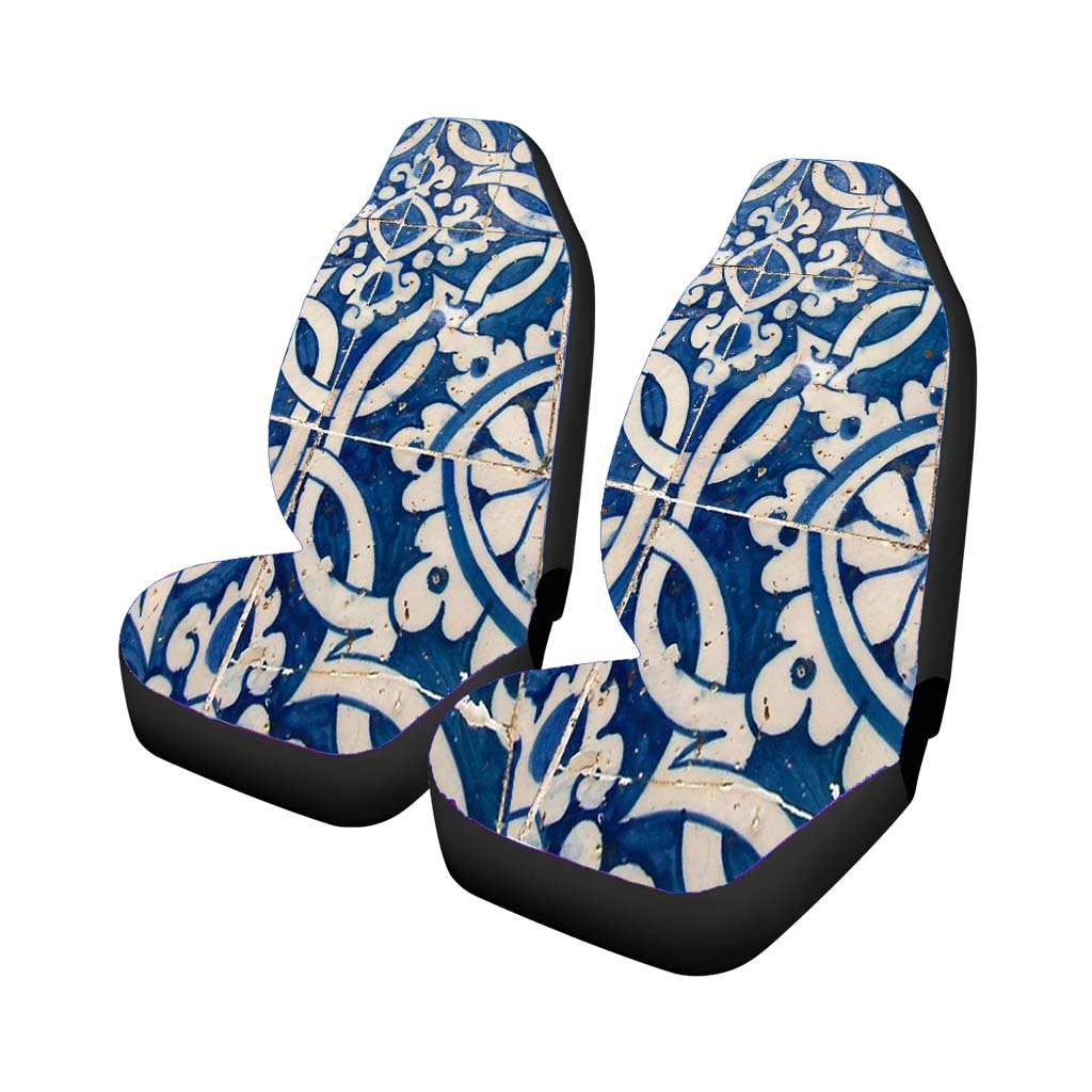 Vintage Portuguese Azulejo car Seat Covers